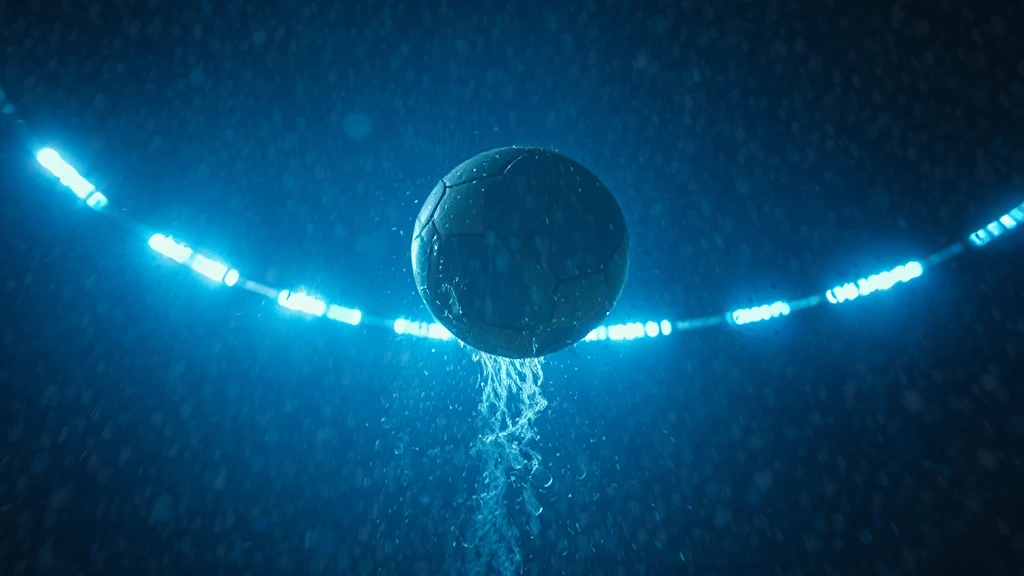 A ball suspended inside a glowing ring of light