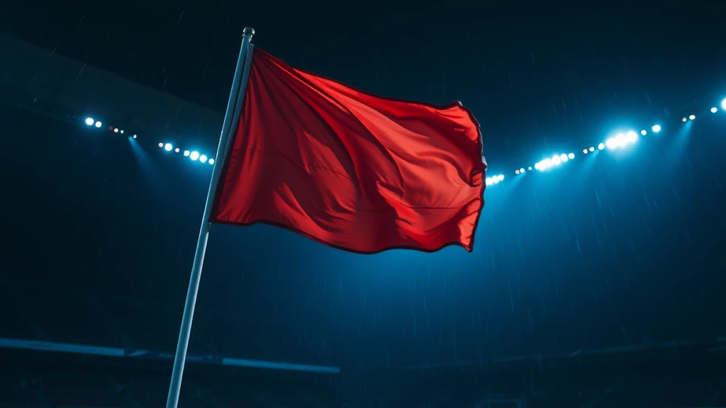 A corner flag whipping in the wind