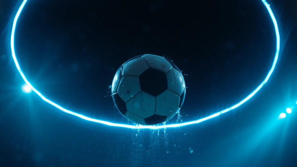 A ball suspended inside a glowing ring of light