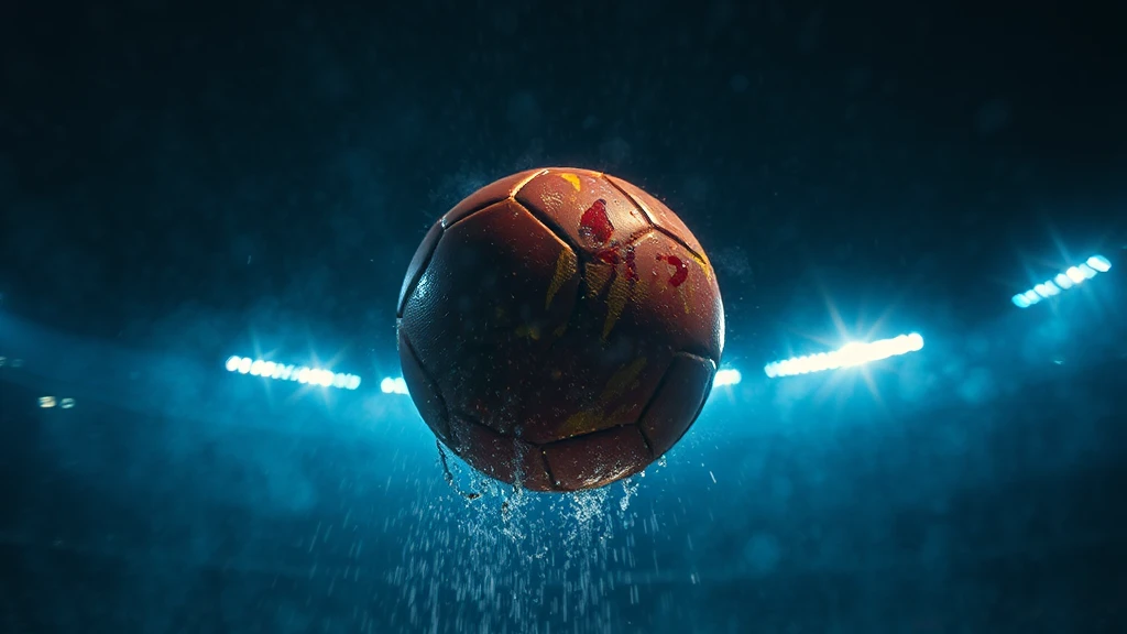 A ball suspended inside a glowing ring of light