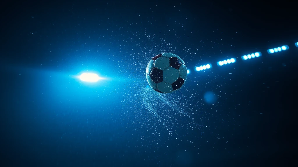 A ball tearing through a sheet of water